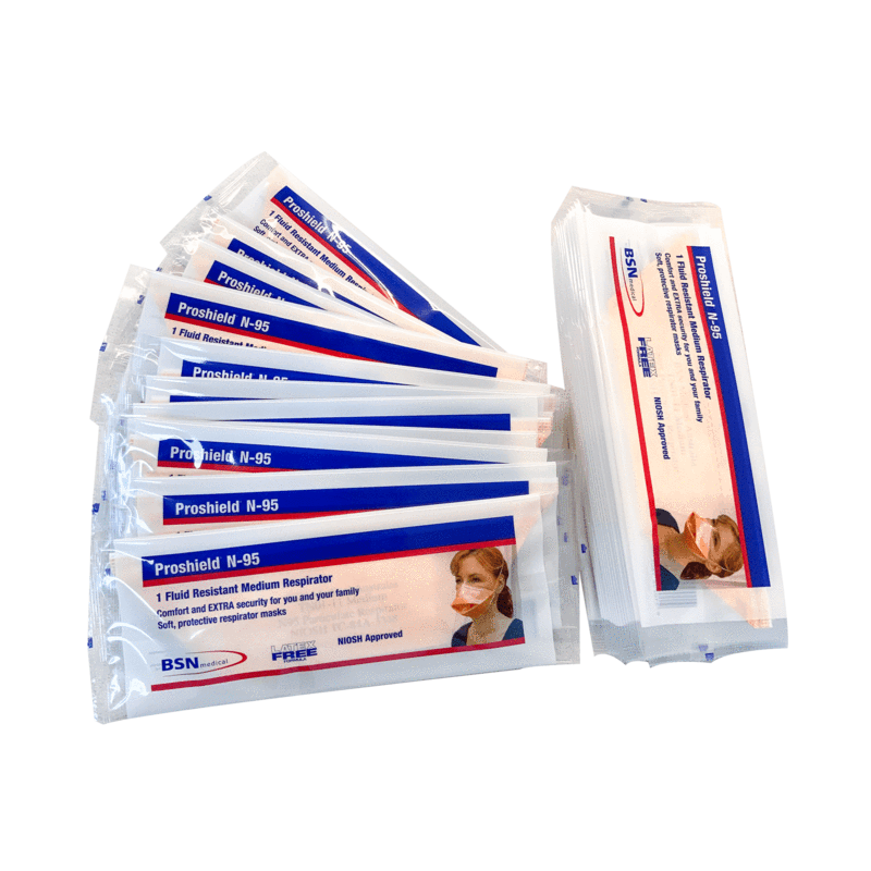 Proshield N95 Particulate Respirator Face Mask Fluid Medisa