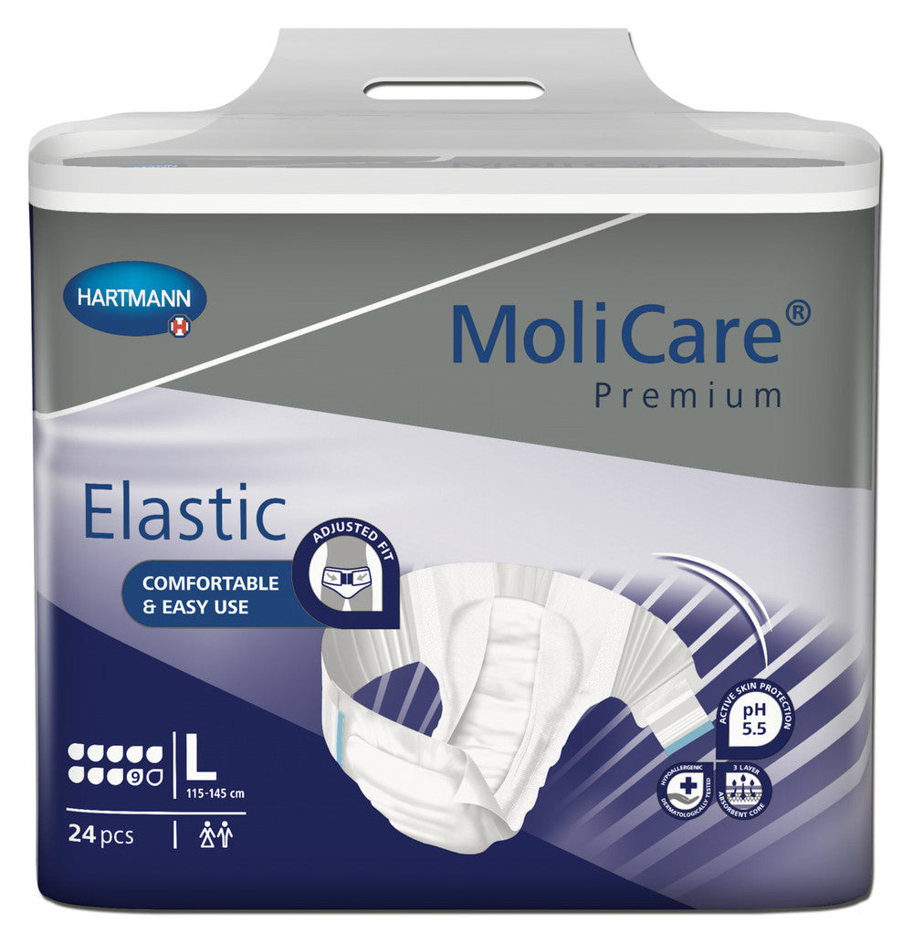 Hartmann MoliCare Premium Elastic 9 Drops Dark Blue All Sizes