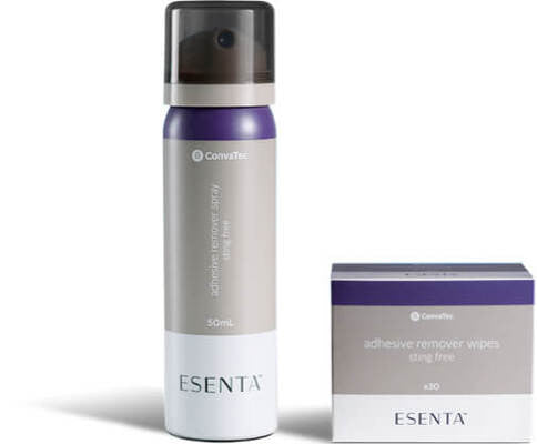 ConvaTec Esenta Sting-Free Adhesive Remover Wipes 3mL Spray 50mL 150mL - All Types