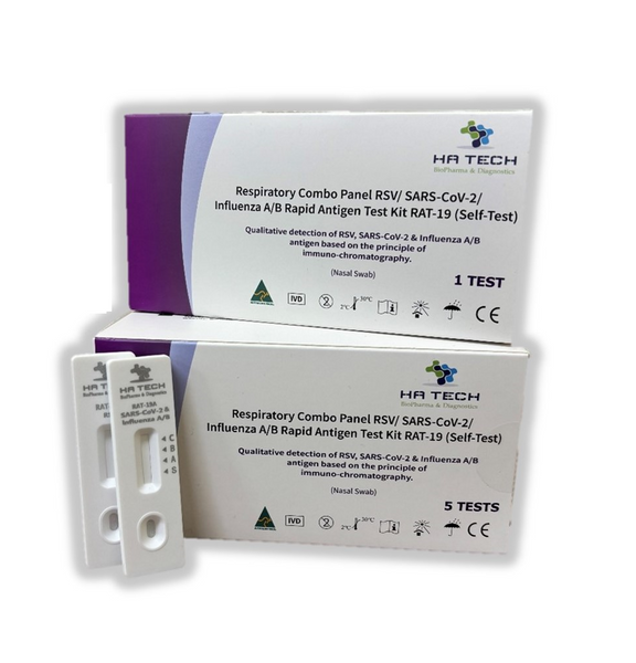 RSV / SARS-CoV-2 / Influenza A/B Combo Rapid Antigen Test Kit (RAT-19)