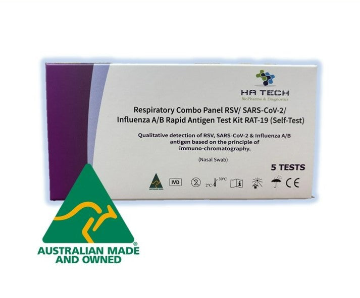 RSV / SARS-CoV-2 / Influenza A/B Combo Rapid Antigen Test Kit (RAT-19 ...