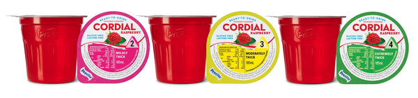 Precise Ready-To-Drink Raspberry Flavoured Cordial 185mL, Pack of 12 -  All Types