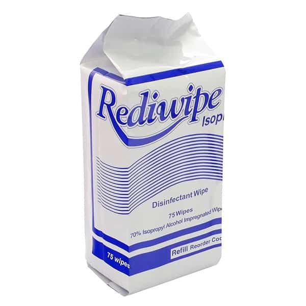 Cello Rediwipe Isopropyl Wipes, Refill, 100wipes/ pack (ANW1010R)