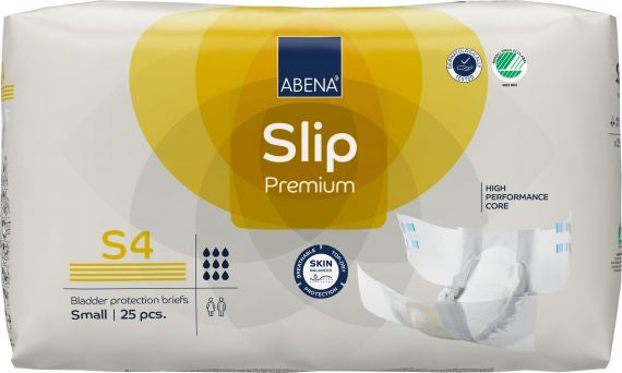 Abena Slip Premium S4 (Hip Size 60cm - 85cm) - 2200ml - Yellow -  (25 / Pack) - Carton of 3 Packs