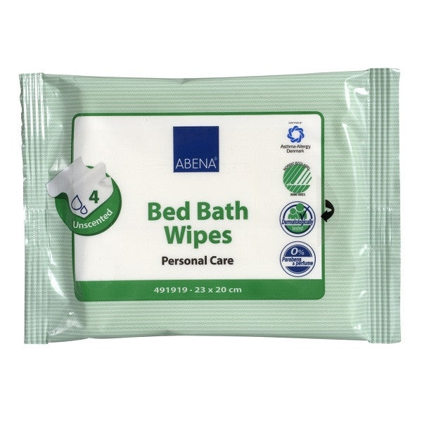 Abena Bed Bath Wipes, 20 x 23cm, 4pc/pack, Carton of 36
