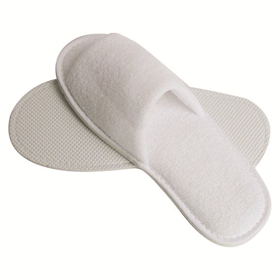 Slippers Cotton Towel White Disposable 10 Pair per Pack