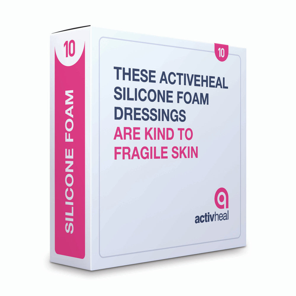 Activheal Silicone Foam Border 10 X 10cm 10pcs/Box