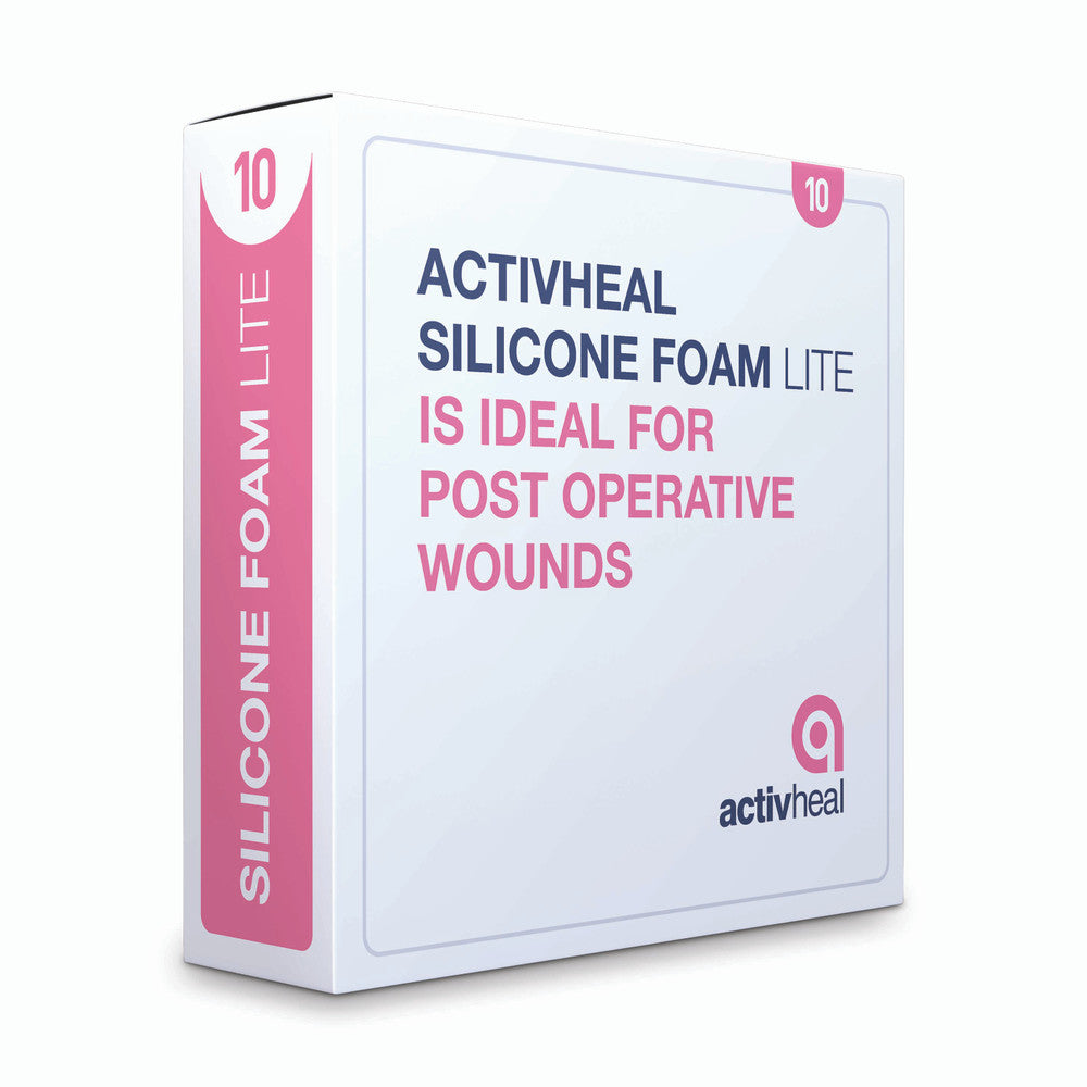 Activheal Silicon Adhesive Foam Lite 10 X 10cm No Border