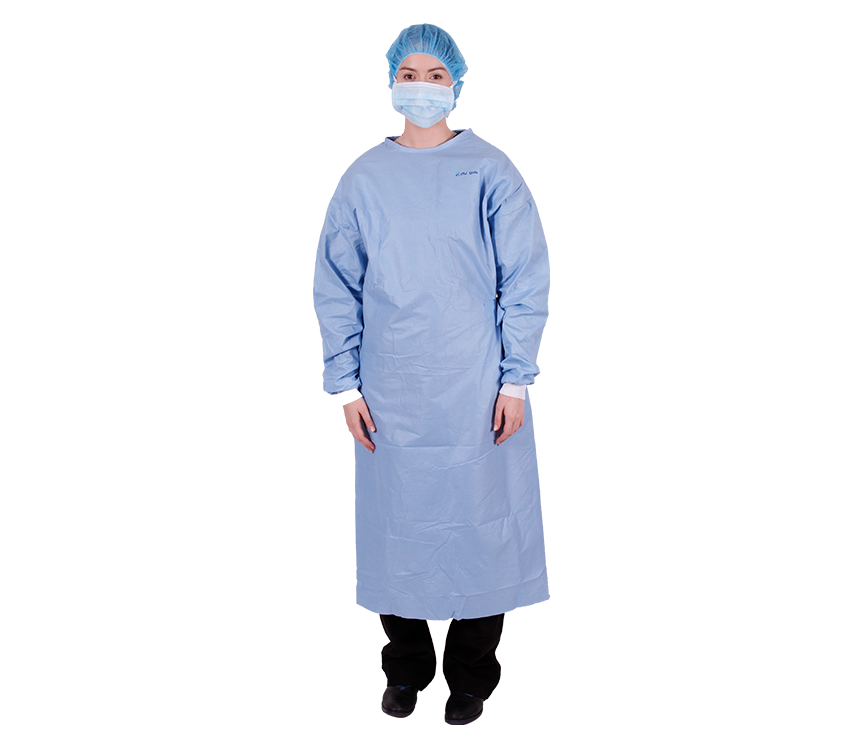 Multigate Surgical Apparel Sterile Isolation Cover Gown with 2 Towels