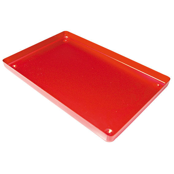 Instrument Tray 183 x 284 x 17mm Red Base Aluminium