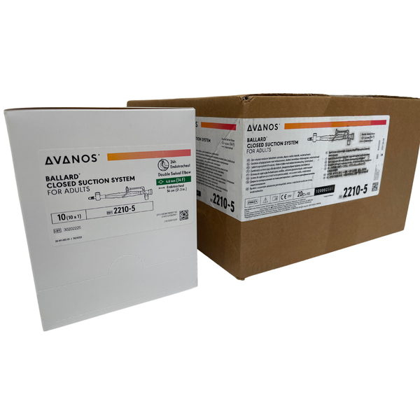 Avanos BALLARD Closed Suction System Double Swivel Elbow, Box of 20 - All Types