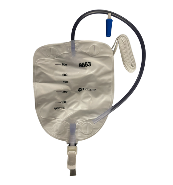 Hollister Leg Bag 800Ml Non Sterile 50Cm Tube Lever Tap 9653K - Pack of 10