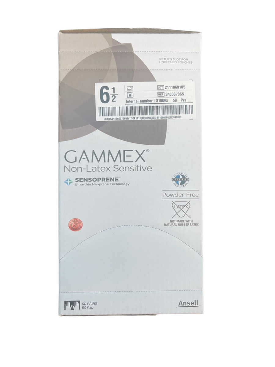 Gammex Sterile Non Latex Sensitive Powder Free Gloves All Sizes