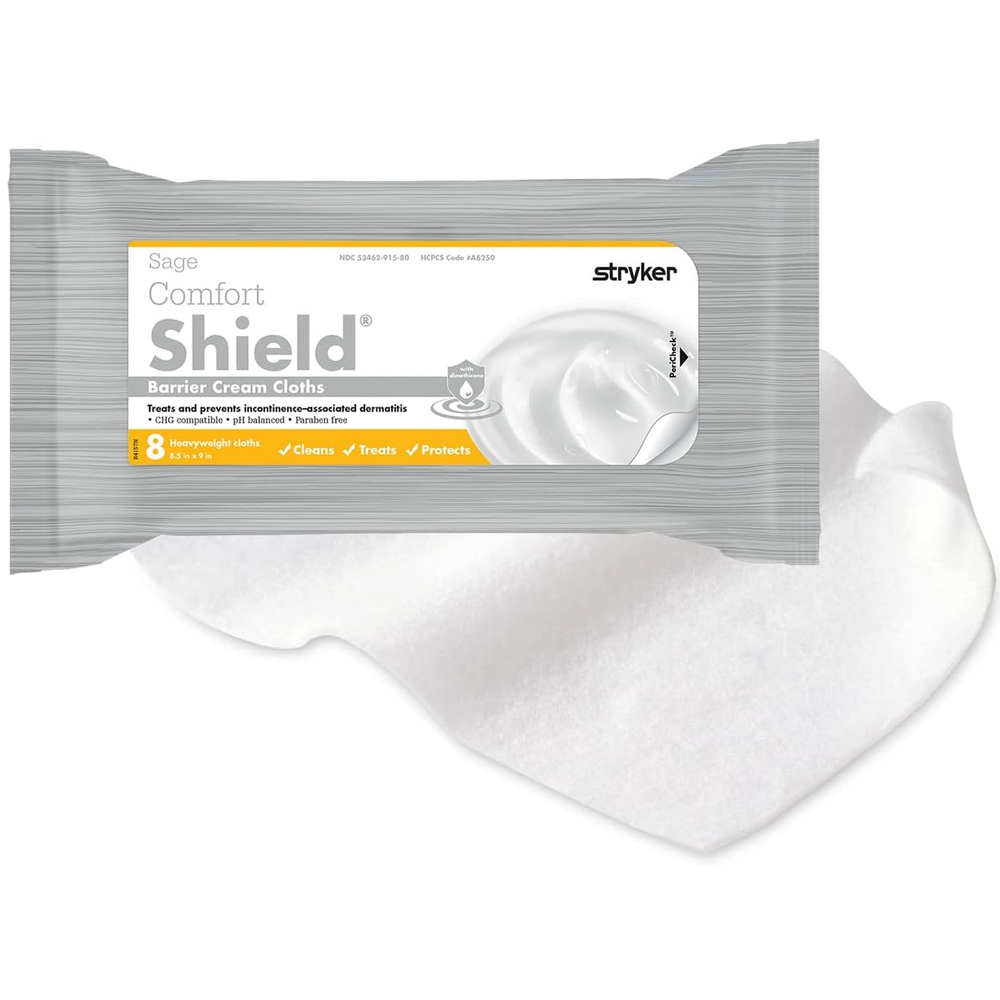 Sage Comfort Shield Barrier Cream Cloths 8/pack