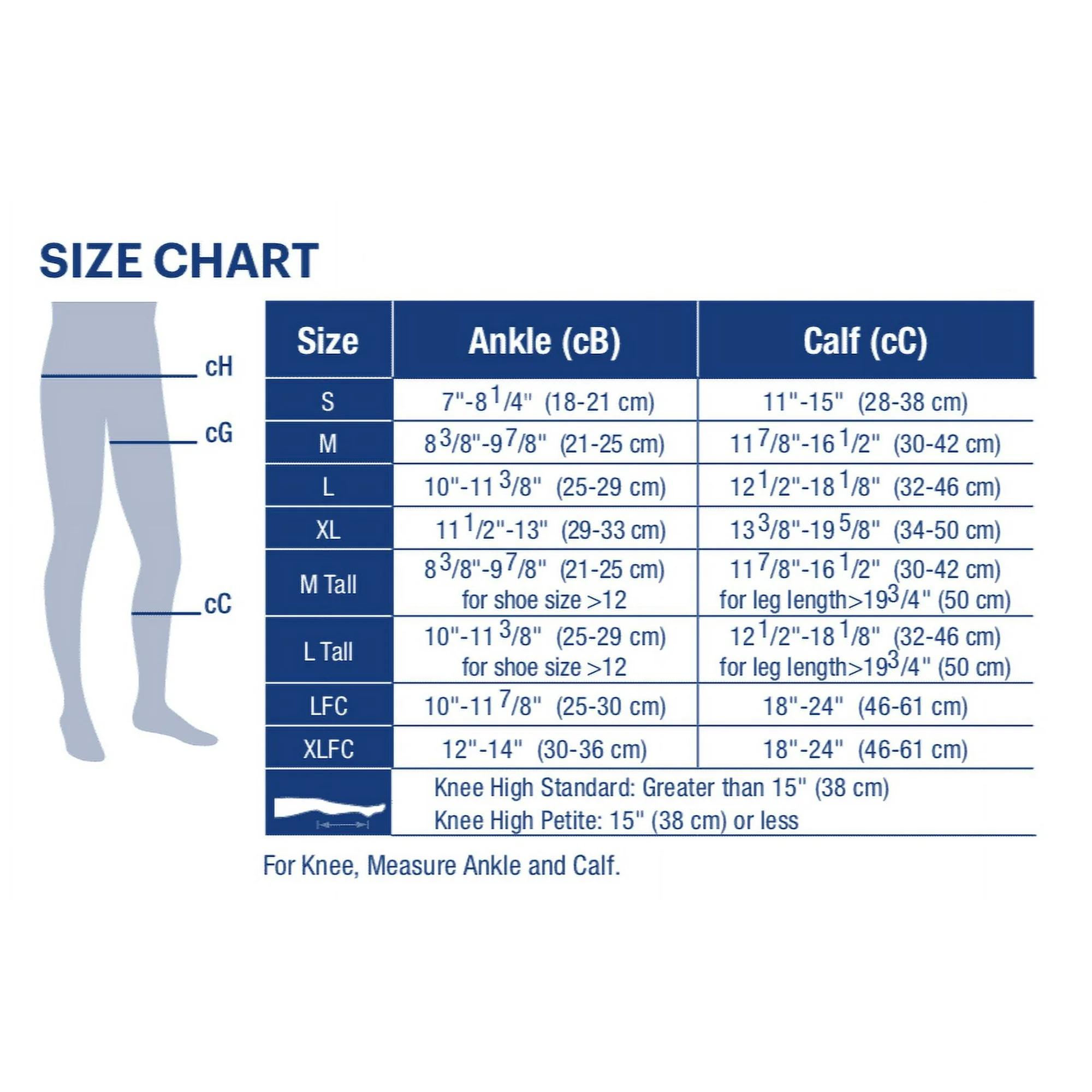 JOBST Sport Knee High Compression Socks, 15-20mmHg, 1Pair - All Sizes