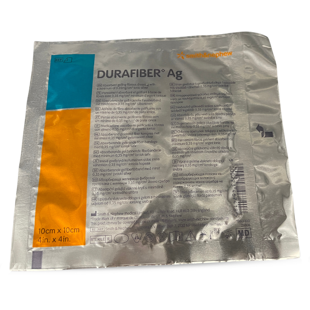 Smith & nephew Durafiber Ag 10cm x 10cm 66800579