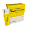 Reynard Health Supplies 70% Alcohol 2% Chlorhexidine Antiseptic Cotton Swabstick, Red Tinted, Individually Sealed - Box of 50