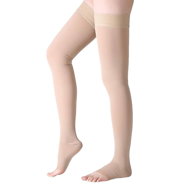 VENOSAN 4000 Thigh High Long Compression Stockings Class 2, Open Toe, 1Pair - All Sizes