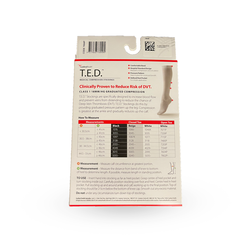 Ted Stock Anti/emb Knee - Box of 1