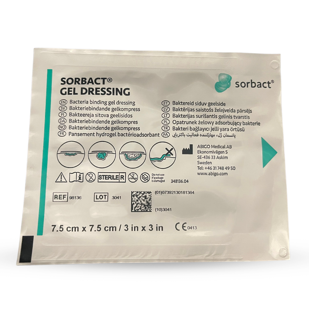 Sorbact Gel Dressing 7.5Cmx7.5Cm 10pcs