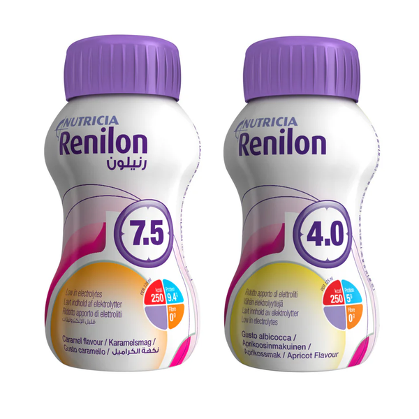Nutricia Renilon 125mL, Pack of 24 (4.0 - Apricot / 7.5 - Caramel)