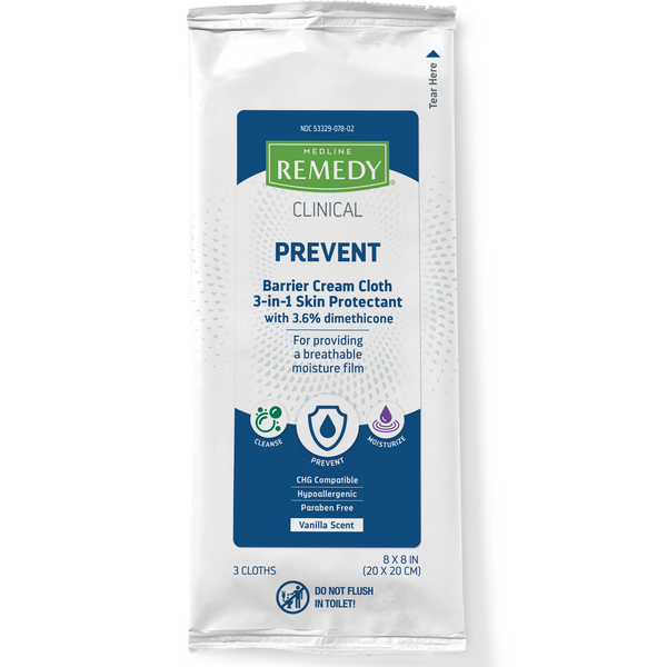 Medline Remedy Phytoplex 3-in-1 Barrier Cream Cloth (MSC092508)