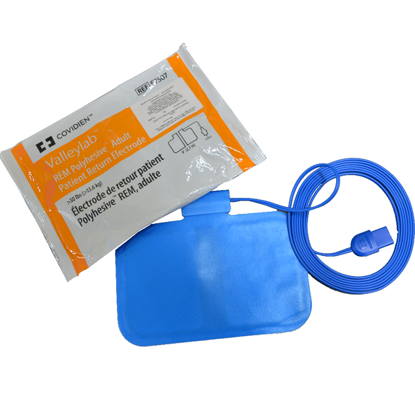 Covidien Valleylab REM PolyHesive Adult Patient Return Electrode 2.7m, Box of 50 (E7507)