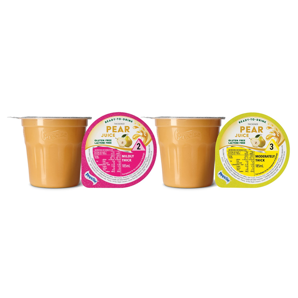 Precise Ready-To-Drink Thickened Pear Juice 185mL, Pack of 12 (Level 2 - Level 3)