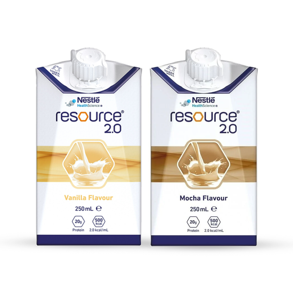 Nestle Resource 2.0 Screw Top 250mL (Vanilla / Mocha)