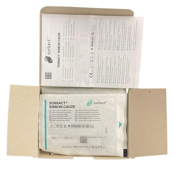 Cutimed Sorbact Ribbon Gauze 10cm x 200cm (98119 / 72165-39)