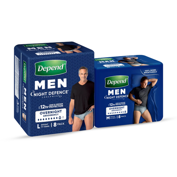 Depend Real Fit Men Night Defence Underwear - 1Ctn (3 x 8/pack)