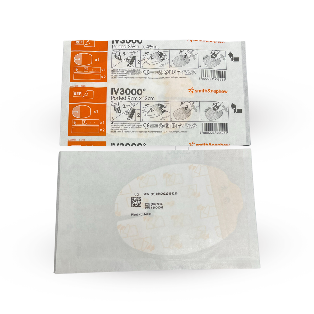 Smith & Nephew I.V.3000 Dressing 9cm X 12cm Hand Port