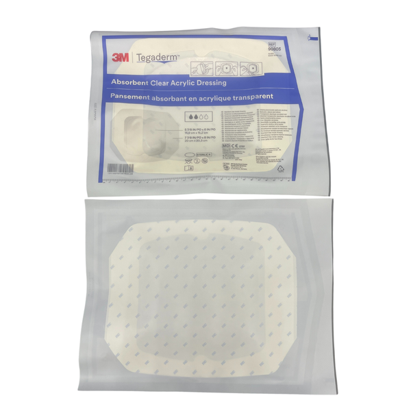 3M Tegaderm Absorbent Clear Acrylic Dressing - All Sizes