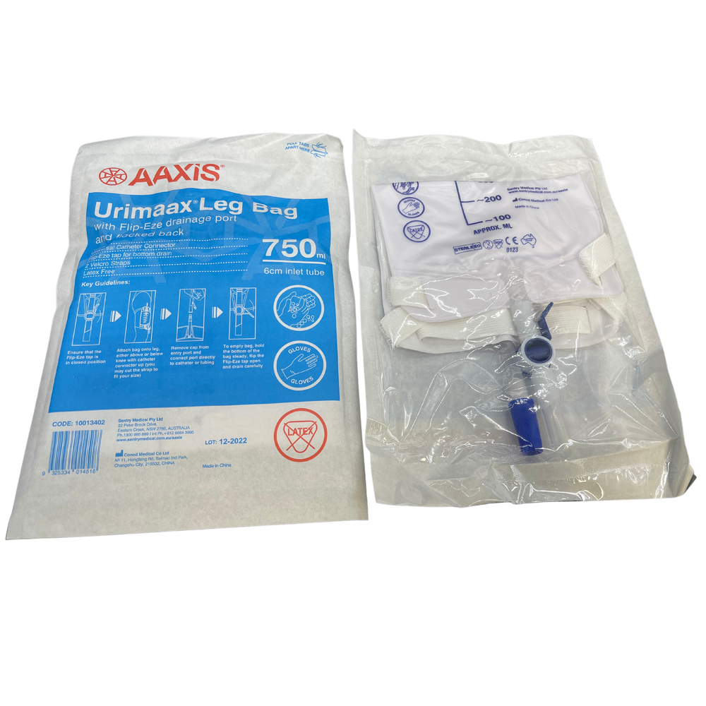 Aaxis Leg Bag 750Ml Sterile 6Cm Tube Flip Flo 10013402