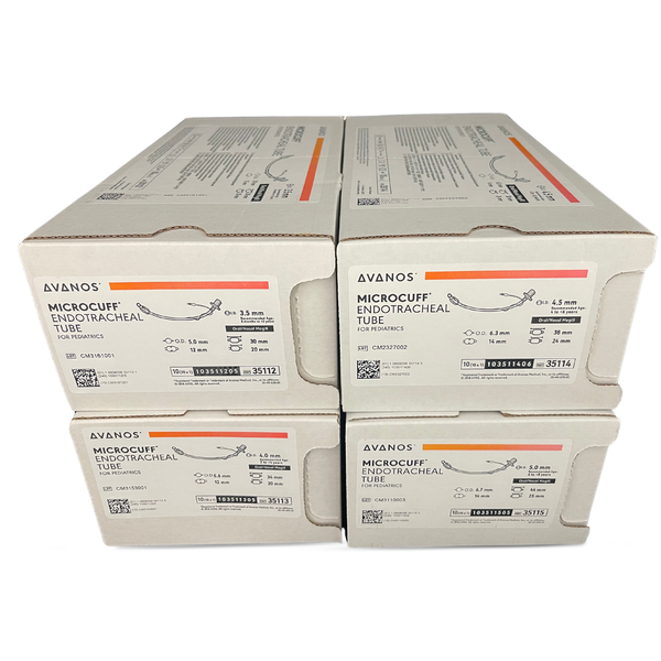 Avanos MICROCUFF Paediatric Endotracheal Tube (ETT), Box of 10 - All Types