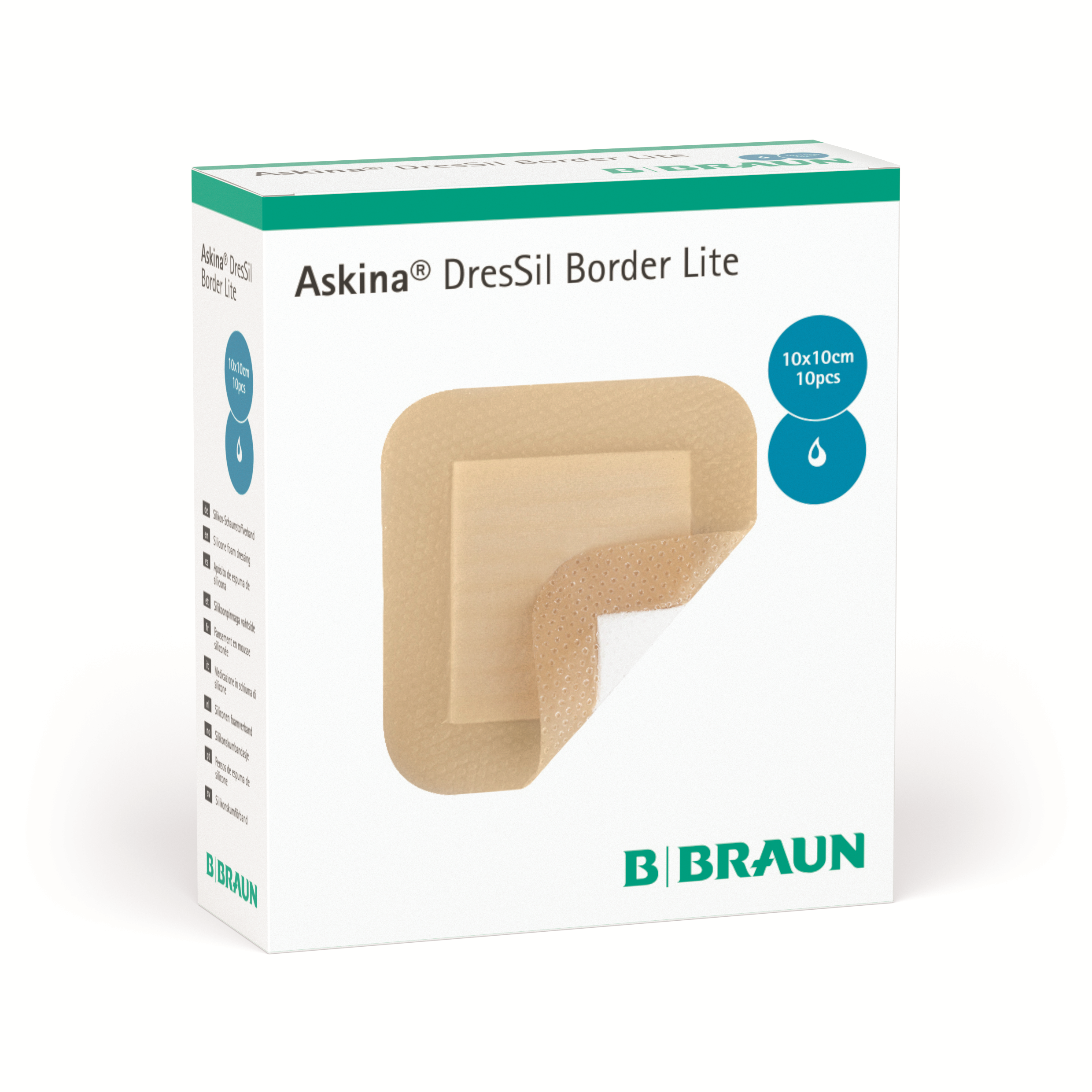 B. Braun Askina DresSil Border Lite, Box of 10 - All Sizes