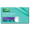 Depend Underwear Super Unisex White- All Sizes