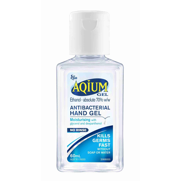 Aqium Antibacterial Hand Gel 60mL (11354)