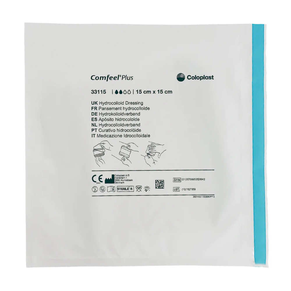 Coloplast Comfeel Plus Ulcer Dressing 15cmx15cm 33115 Each