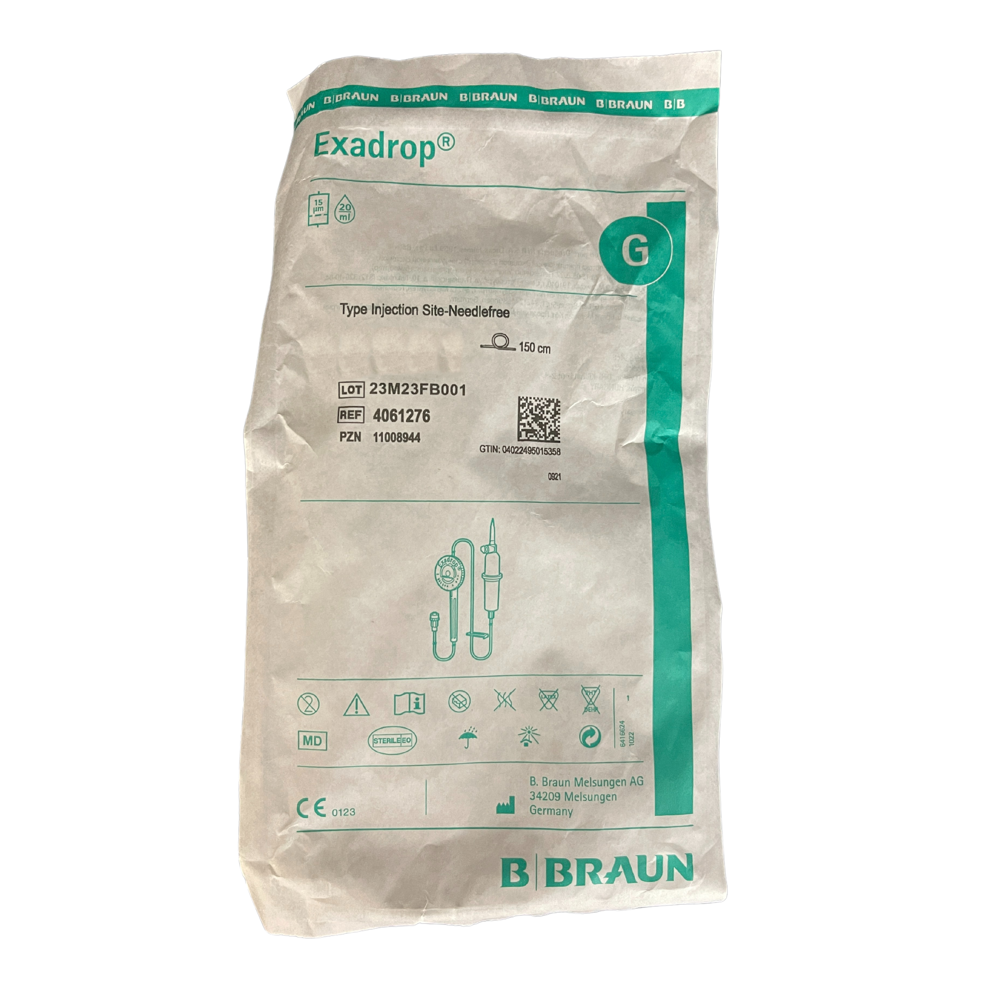 B. Braun Exadrop With Intrafix Primeline & Needle Free Injection Port (4061276)