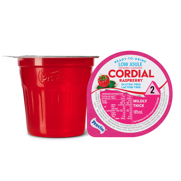 Precise Ready-To-Drink Raspberry Flavoured Cordial 185mL, Pack of 12 -  All Types