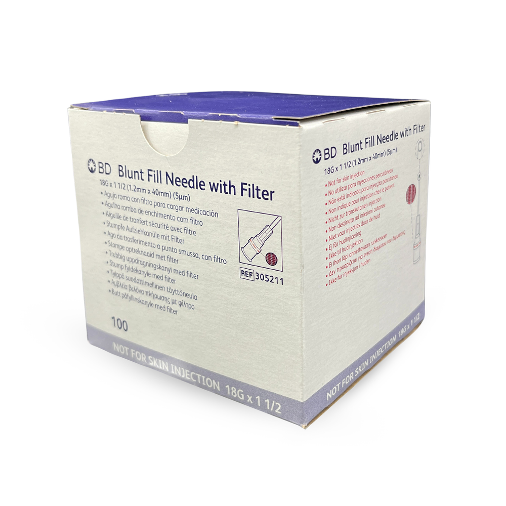 Filter Bd Click BD Needle Blunt Filter With Blunt Tip 18G x 1.5