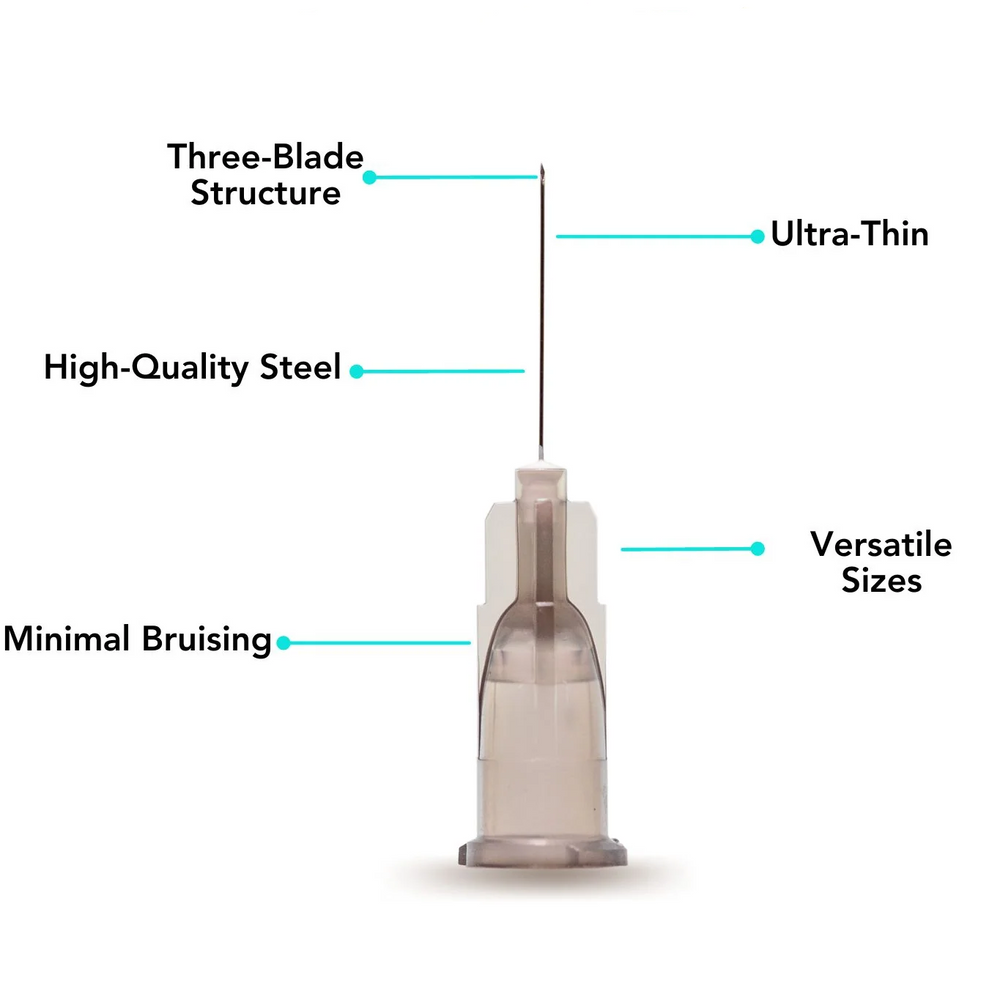 Finetec Hypodermic Needle By Imatec Medical,Box of 100 - All Sizes