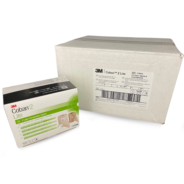 3M Coban 2 Layer Compression System (10cm x 3.2m Lite / 10cm x 3.5m Standard)