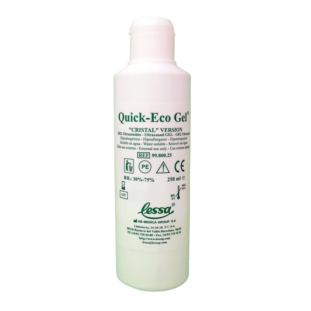 Lessa Ultrasound Quick Eco Gel 250mL Clear, Each (BIO9980025)