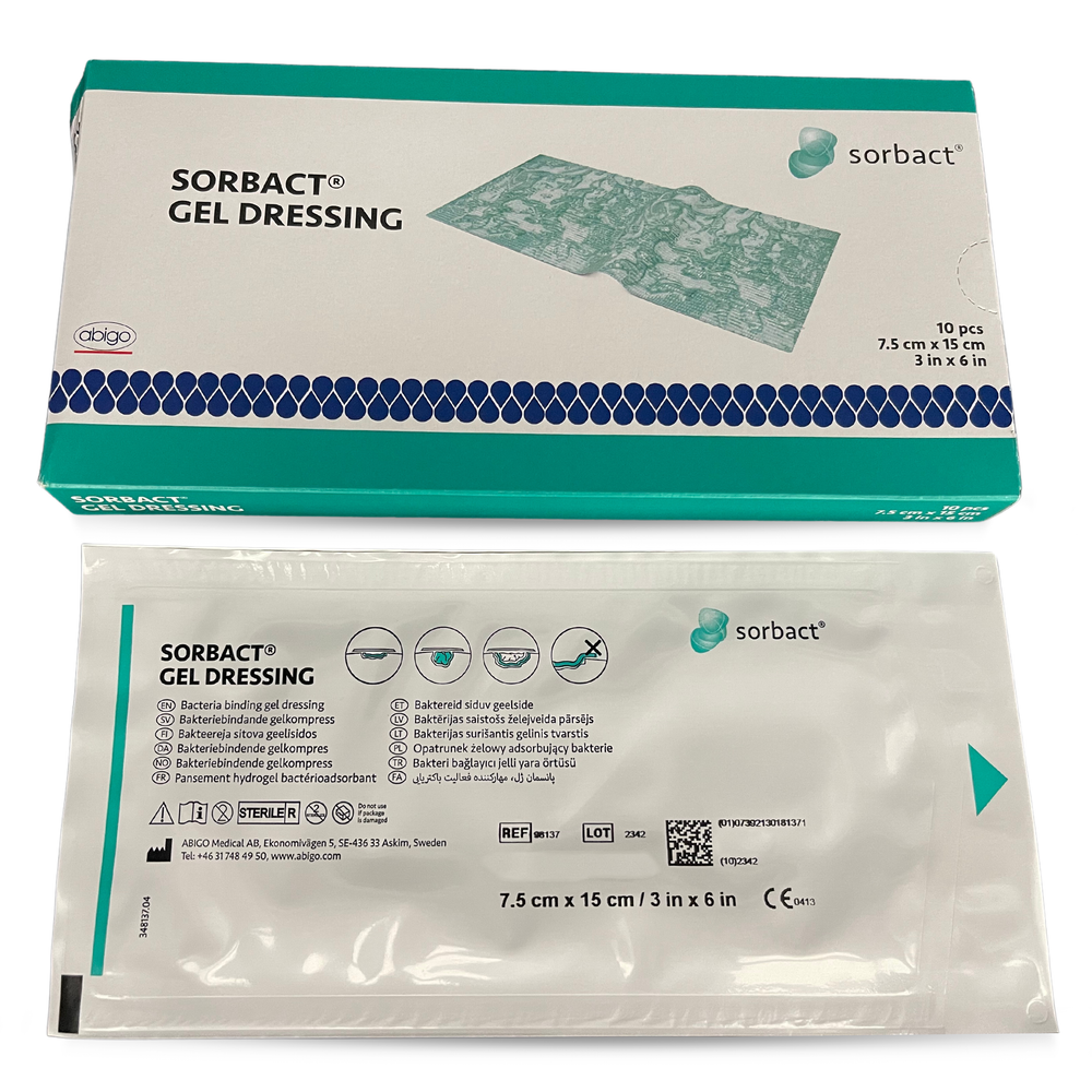 Sorbact Gel Dressing 7.5Cmx15Cm S98137 10pcs