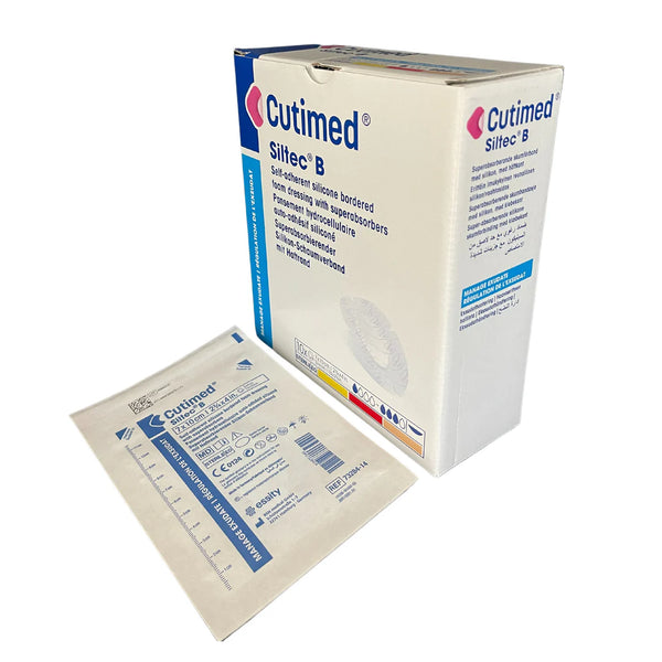 Cutimed Siltec B Silicone Bordered Foam Dressing, Box of 10 - All Sizes