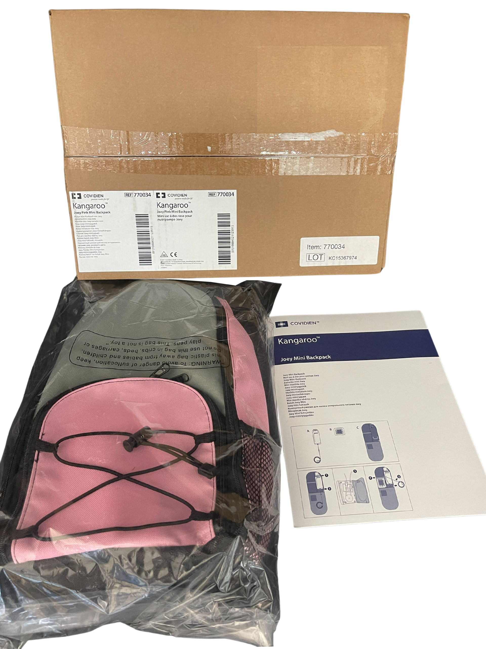 kangaroo joey feeding pump mini backpack Super-Mini Backpack, Each of 1 (Pink) Kangaroo Joey Mini & Super