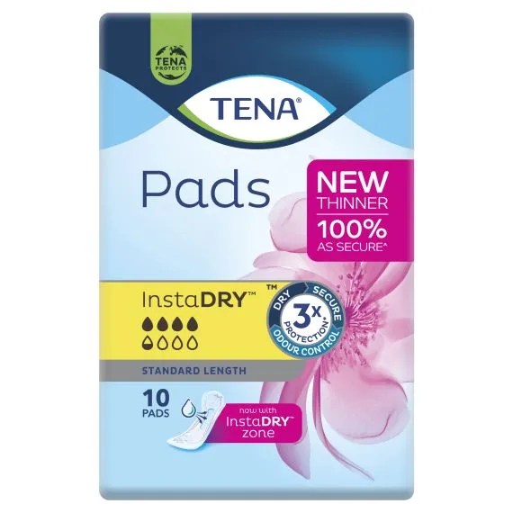 TENA Pads InstaDry Standard Length 310x121mm 295mL (760850)