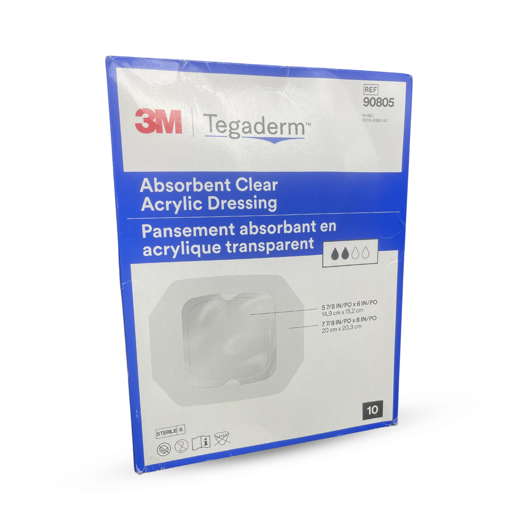 3M Tegaderm Absorbent Dressing 20cm x 20.3cm Adhesive (90805)